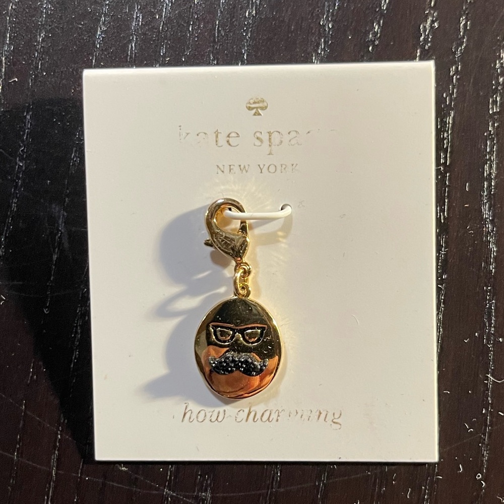 Kate Spade How Charming Mustache Charm